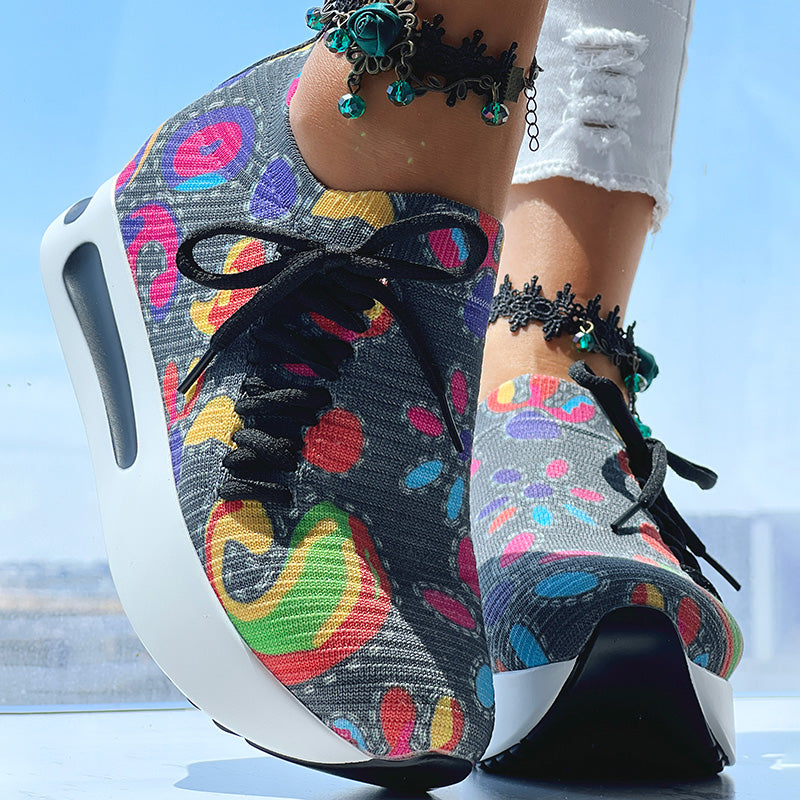 Baskets Confort Colorées Femme