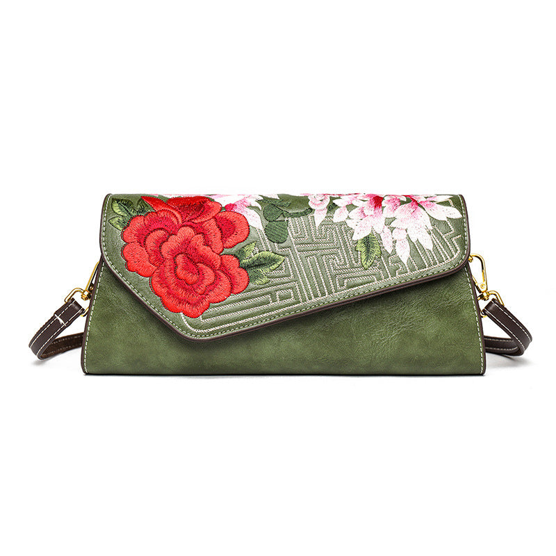 Sac à bandoulière riche design floral opulent