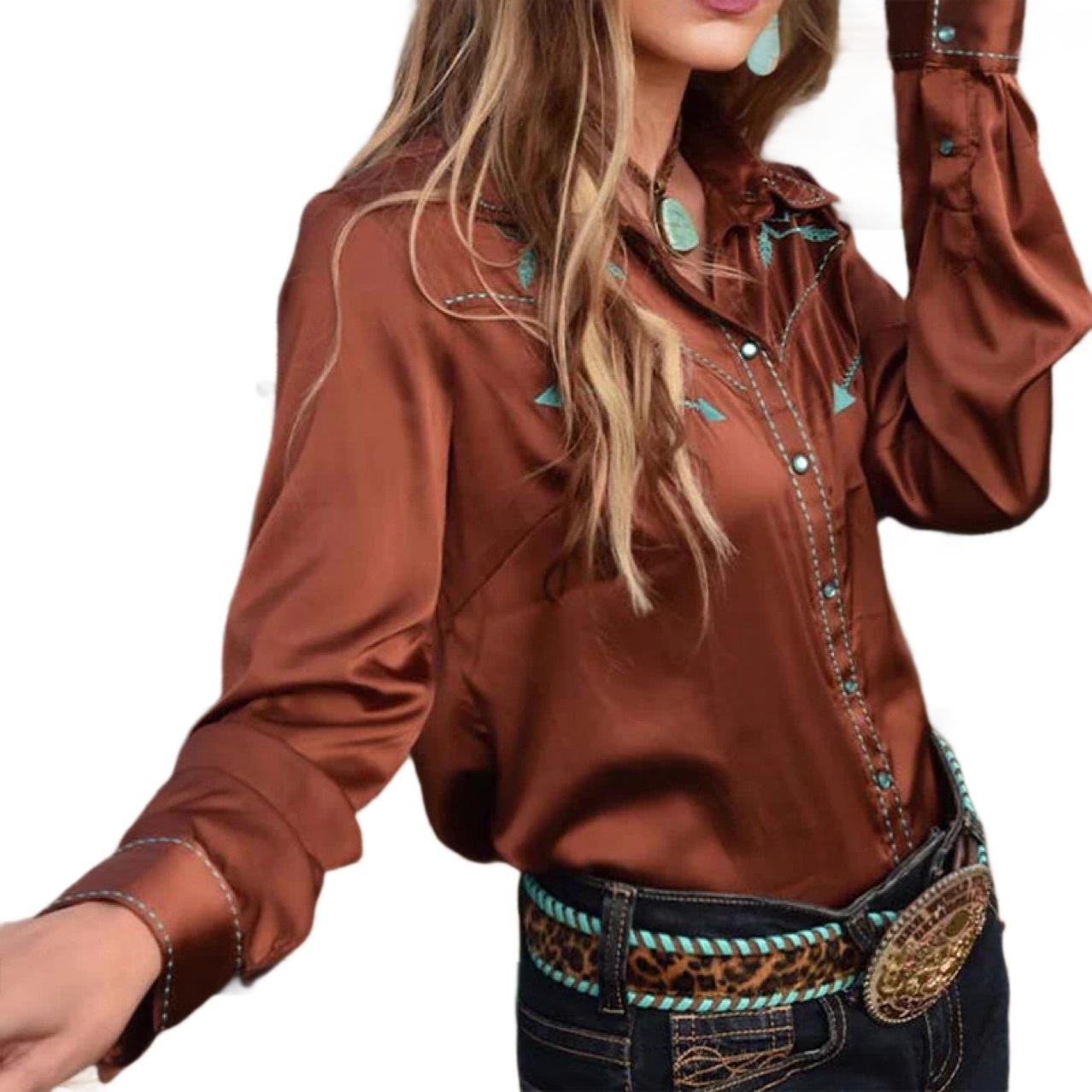 Chemise style western exotique
