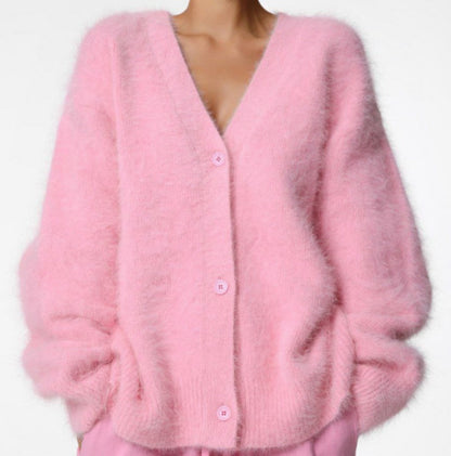 Cardigan Coupe Ample Automne Hiver.