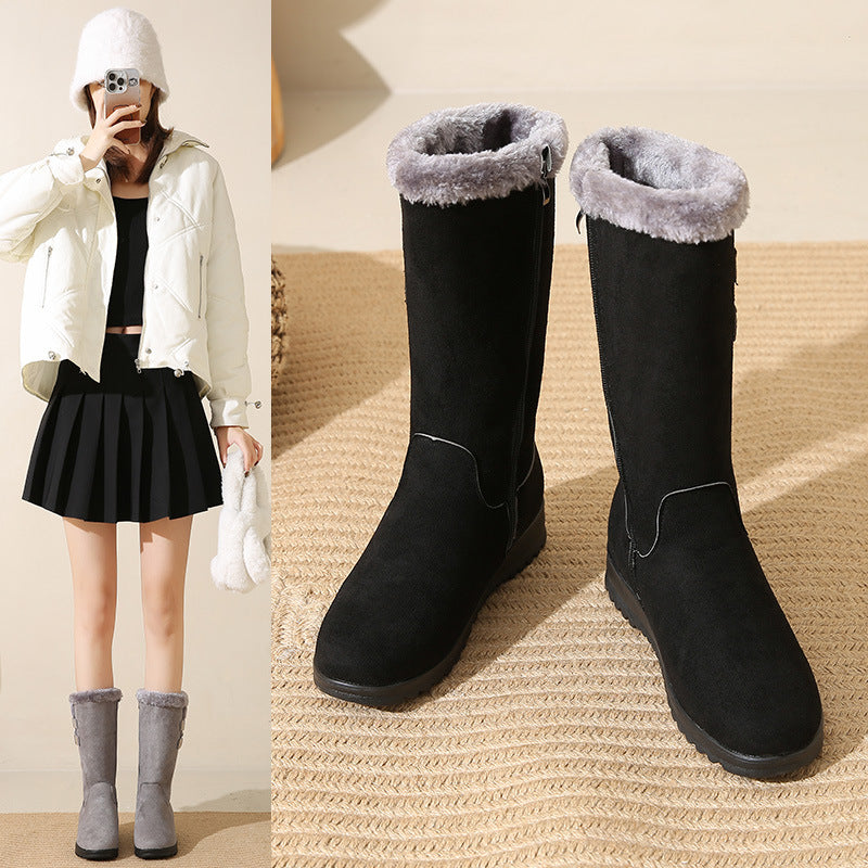 Bottes mi-mollet ultra-épaisses