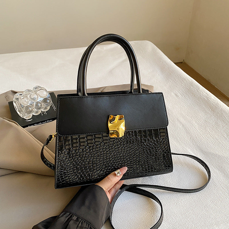 Nouveau sac fourre-tout rétro porté croisé
