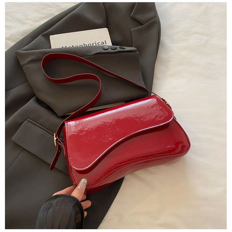Small Square Shoulder Bag For Work And Commuting Worn Under The Arm