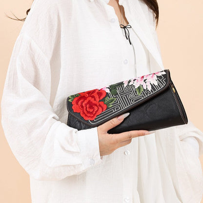 Sac à bandoulière riche design floral opulent
