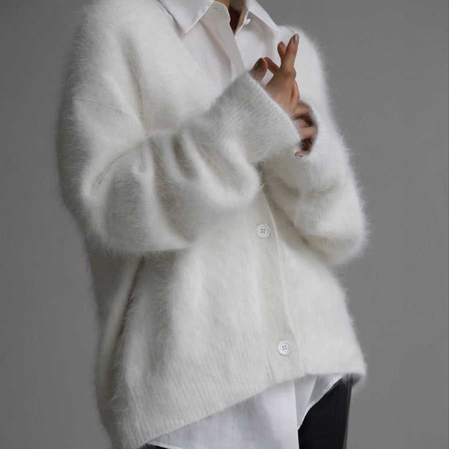 Cardigan Coupe Ample Automne Hiver.