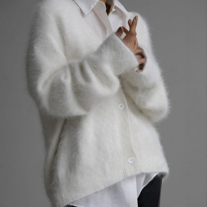 Cardigan Coupe Ample Automne Hiver.