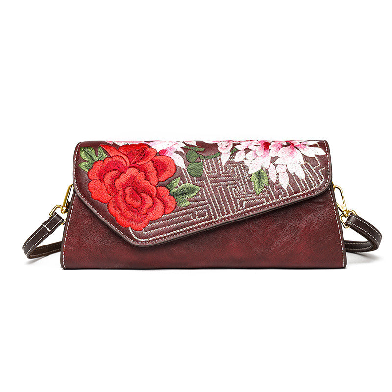Sac à bandoulière riche design floral opulent