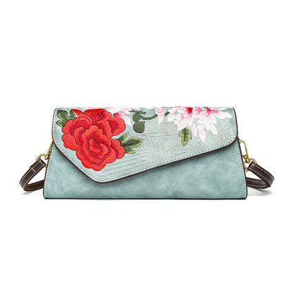 Sac à bandoulière riche design floral opulent
