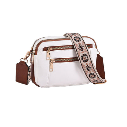 Sac bandoulière multifonction color-block en PU