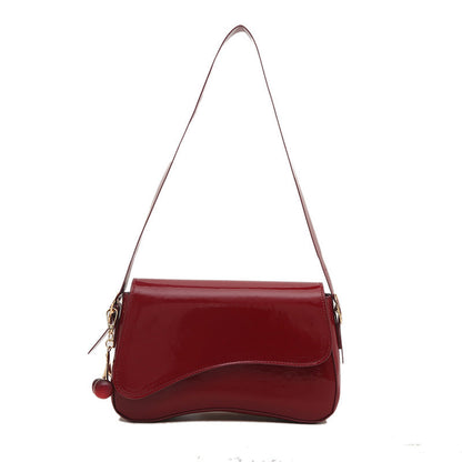 Small Square Shoulder Bag For Work And Commuting Worn Under The Arm