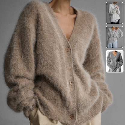 Cardigan Coupe Ample Automne Hiver.