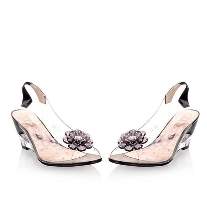 Chaussures d'été style bouche de poisson