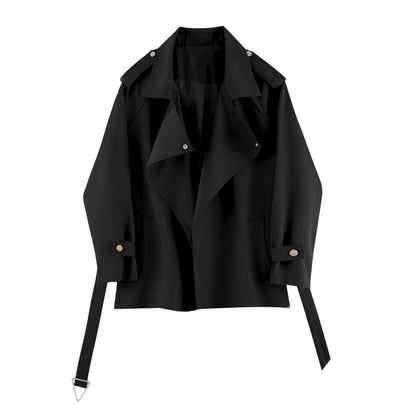 Trench court avec taille cintrée