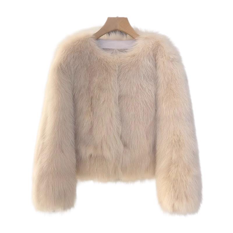 Nouveau manteau en fourrure de renard