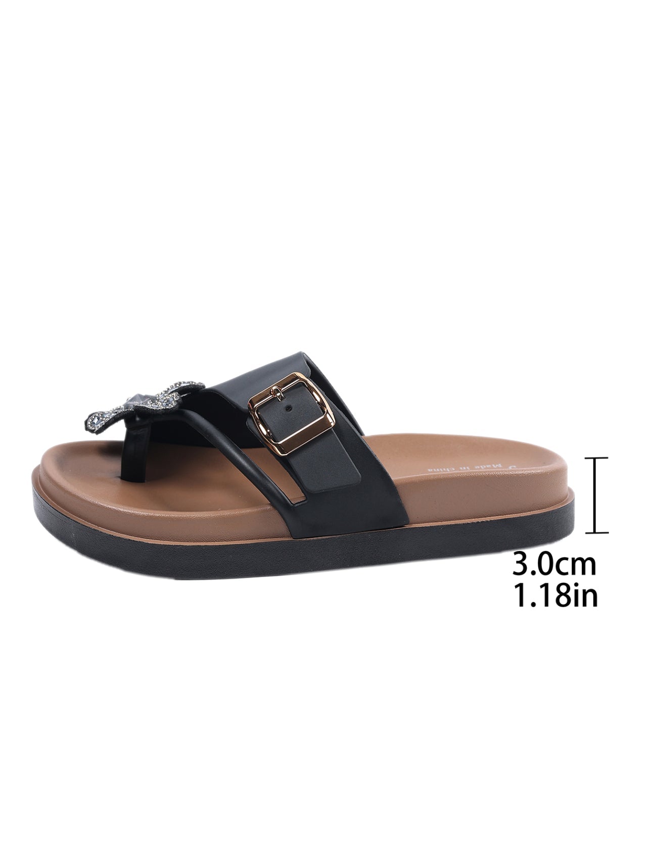 Women Flower Decor Slide Sandals Comfort Flats