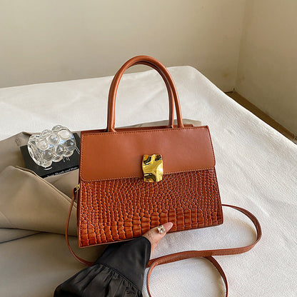 Nouveau sac fourre-tout rétro porté croisé