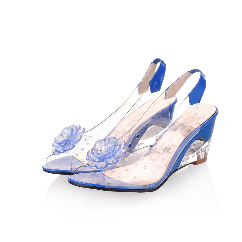 Chaussures d'été style bouche de poisson