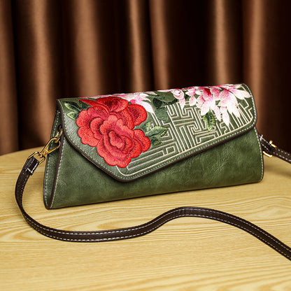 Sac à bandoulière riche design floral opulent