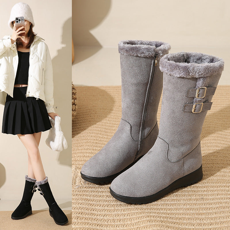 Bottes mi-mollet ultra-épaisses