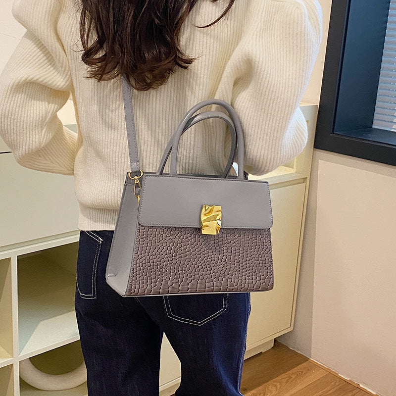 Nouveau sac fourre-tout rétro porté croisé