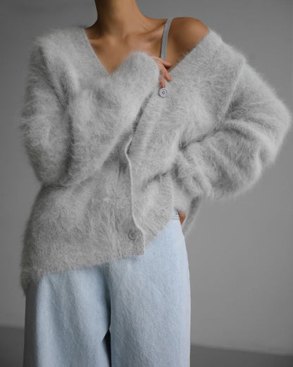 Cardigan Coupe Ample Automne Hiver.