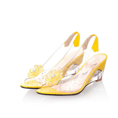 Chaussures d'été style bouche de poisson