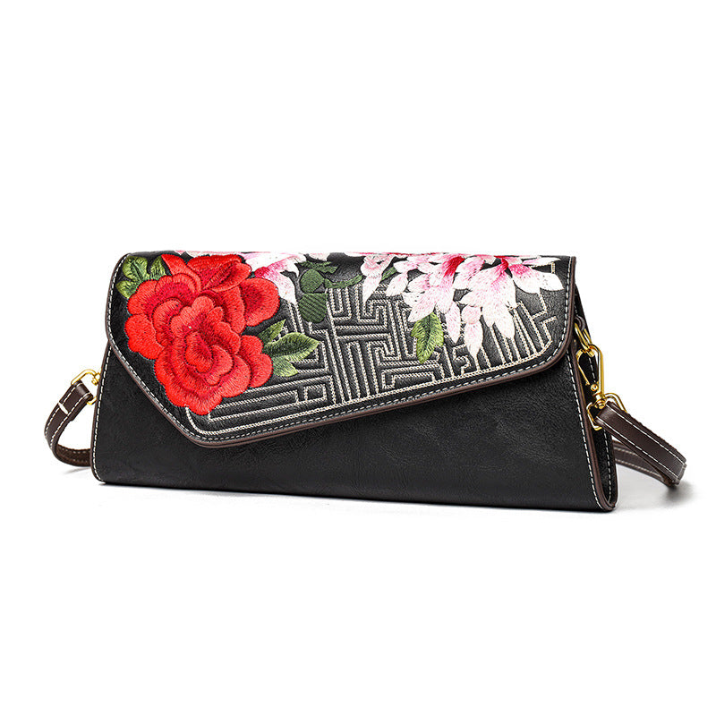 Sac à bandoulière riche design floral opulent