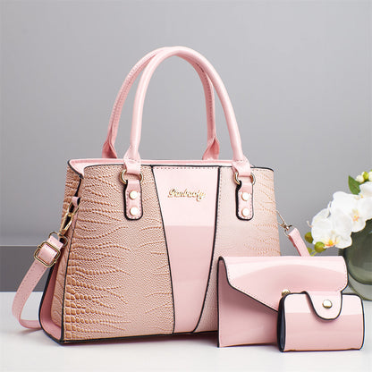 Ensemble trois pièces de sacs à imprimé poisson