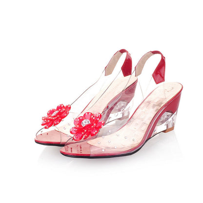 Chaussures d'été style bouche de poisson