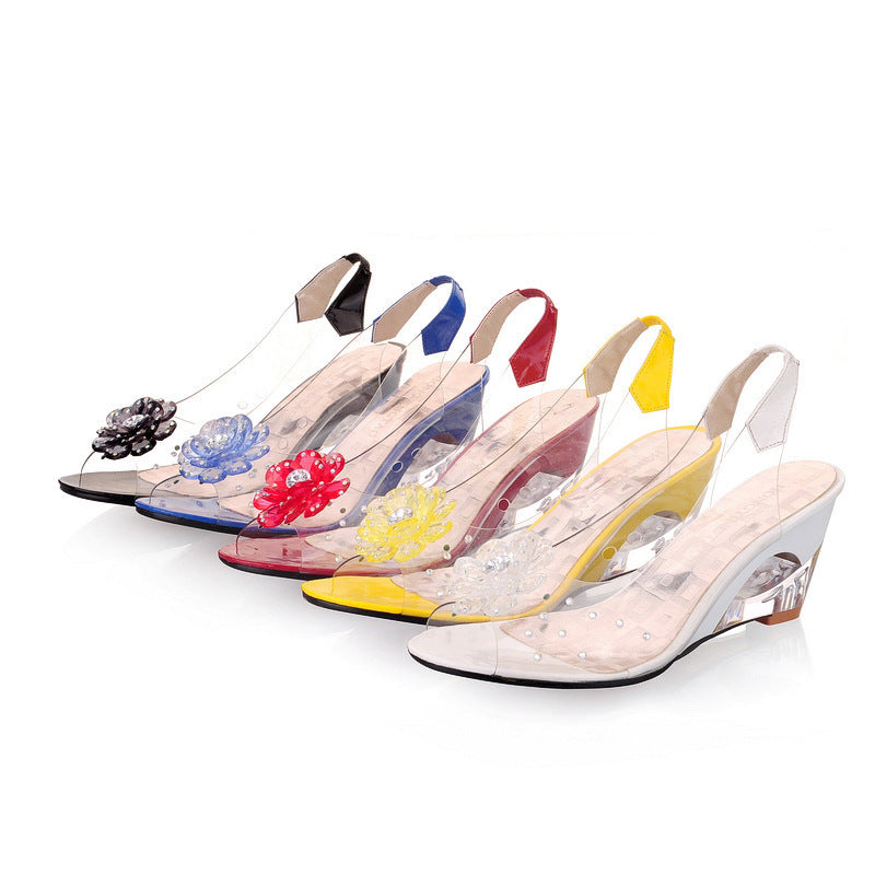 Chaussures d'été style bouche de poisson
