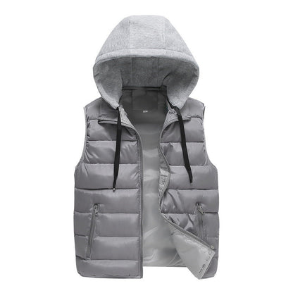 Gilet d'hiver à capuche ample