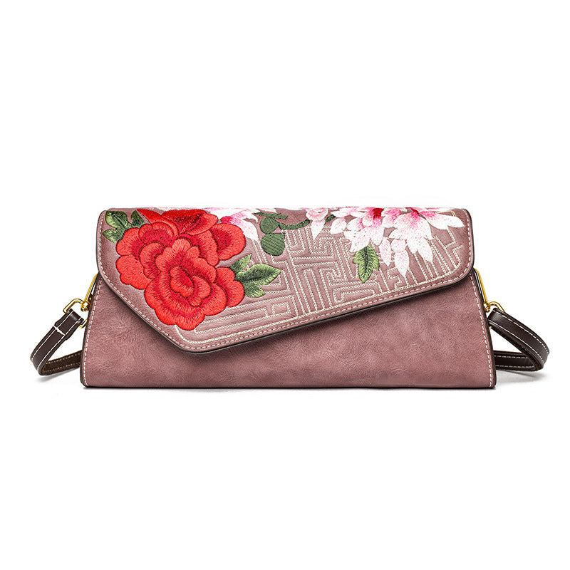 Sac à bandoulière riche design floral opulent