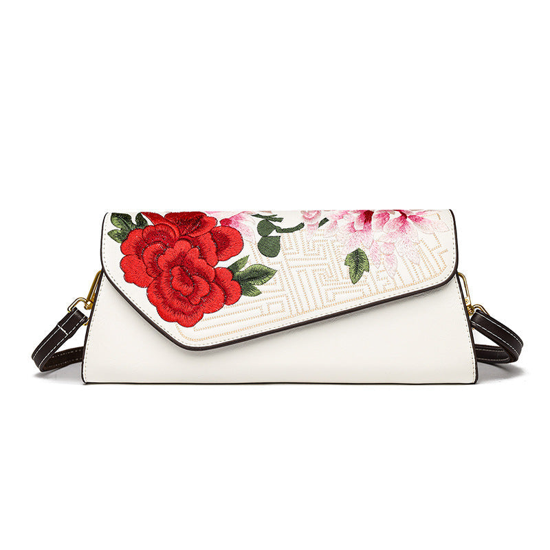 Sac à bandoulière riche design floral opulent