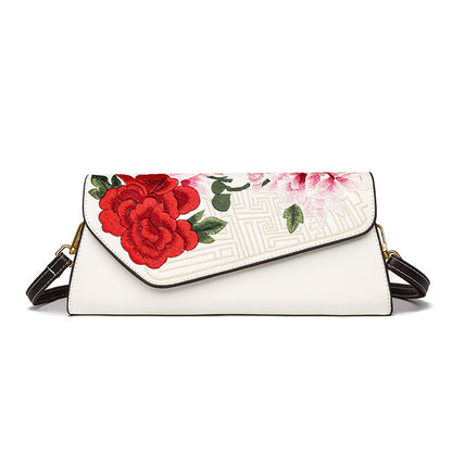 Sac à bandoulière riche design floral opulent