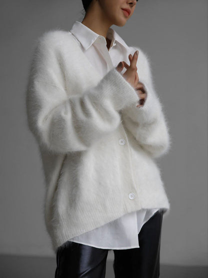 Cardigan Coupe Ample Automne Hiver.