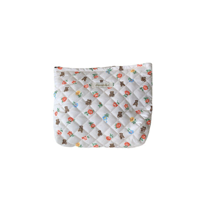 Trousse de maquillage matelassée