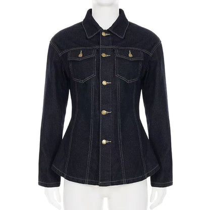 Surchemise en jean délavé vintage